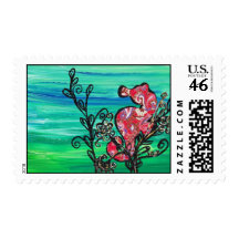 The Paisley Seahorse Postage