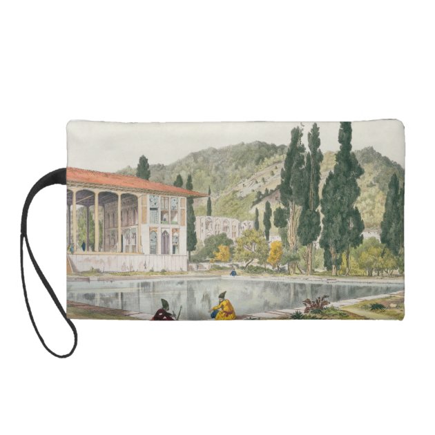 The Palace and Gardens of Ashref, Persia, plate 80 Wristlet Purse