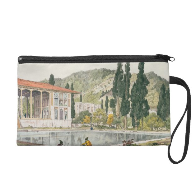 The Palace and Gardens of Ashref, Persia, plate 80 Wristlet Purse