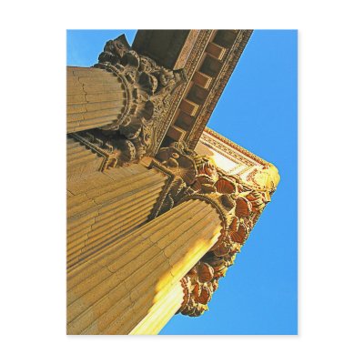 THE PALACE OF FINE ARTS POSTCARD by MARISHKA