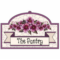 "The Pantry" - Decorative Sign - 33 photo sculptures