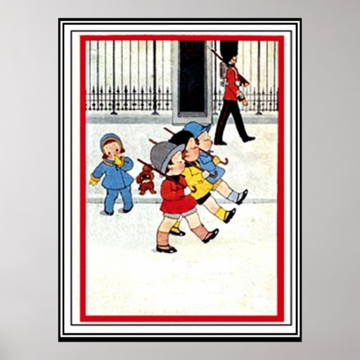 The Parade Vintage Print