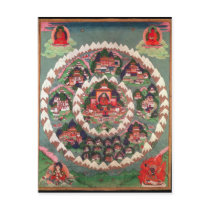 The Paradise of Shambhala, Tibetan Banner Postcard