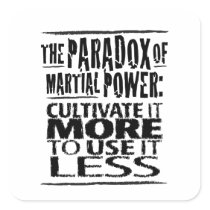 The Paradox of Martial Power Stickers