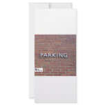 The Parking Brick Wall Custom Rack Card