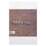 The Parking Brick Wall Customized Stationery