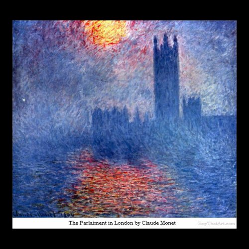 The Parlaiment in London by Claude Monet Posters
