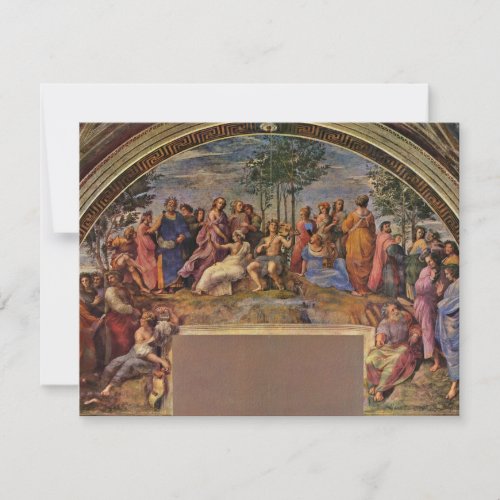 The Parnassus By Raffael (Best Quality) Invitation