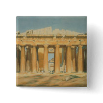 The Parthenon, Athens, 1810-37 Pinback Button