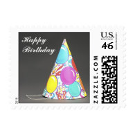 The Party Hat Postage Stamps (SMALL)