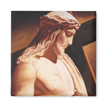 "The Passion" Jesus Watercolor Art Magnet