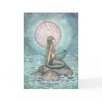 The Pastel Sea Fantasy Mermaid Art Greeting Card
