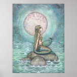 The Pastel Sea Mermaid Fantasy Watercolor Art Posters The Pastel Sea Mermaid Fantasy Watercolor Art Posters