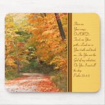 The Path in Autumn Mousepads