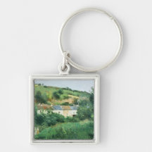 The Path in the Village, 1875 Key Chain