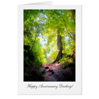 The path seems steepest, Happy Anniversay Darling Greeting Card