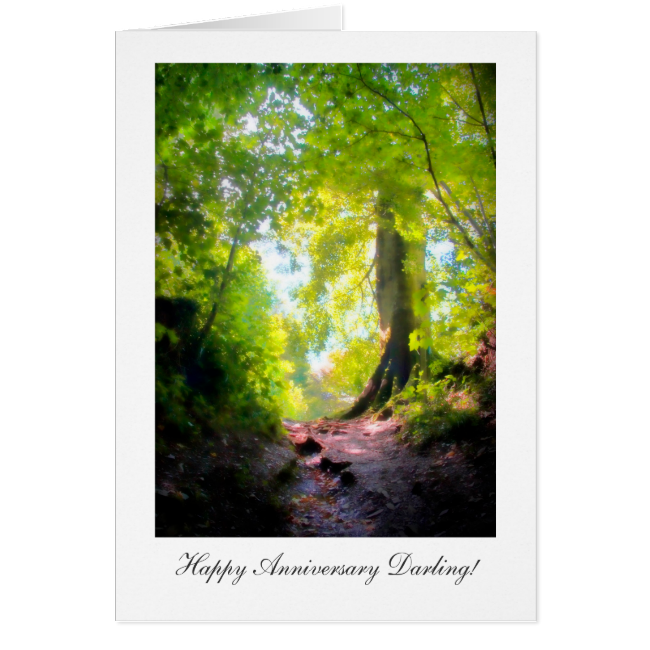 The path seems steepest, Happy Anniversay Darling Greeting Card