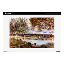 The Path to the Old Ferry, 1880 by Alfred Sisley Laptop Decal