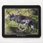 "The Pathfinder" Grey Wolf Mouse Pad