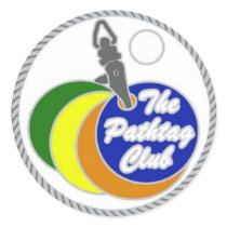 The Pathtag Club round decal stickers