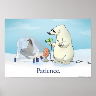 The Patient Polar Bear print