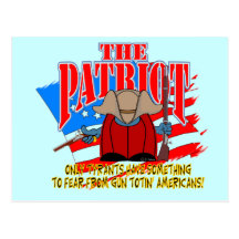 The Patriot  Gun Totin Postcard