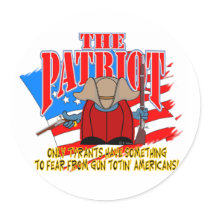 The Patriot  Gun Totin stickers