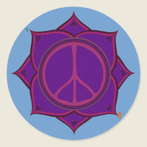 The Peace Flower Sticker by templegreen The Peace Flower Sticker