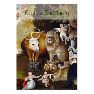 The Peaceable Kingdom - Animal Sanctuary/Rescue Large Business Card
