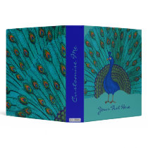 The Peacock 3 Ring Binder