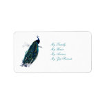 The Peacock Collection labels