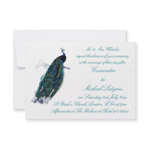 The Peacock Collection Wedding Invite