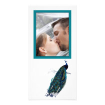 The Peacock Collection Wedding Photo Personalized Photo Card