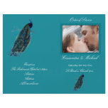 The Peacock Collection Wedding Programme Flyer