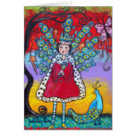 The Peacock Queen Happy Birthday Card
