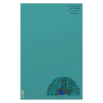The Peacock Personalized Stationery