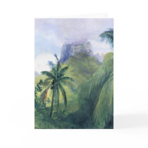 'The Peak of Mauna Roa' - John LaFarge Card