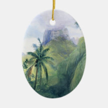 The Peak of Mauna Roa - John LaFarge Christmas Ornaments