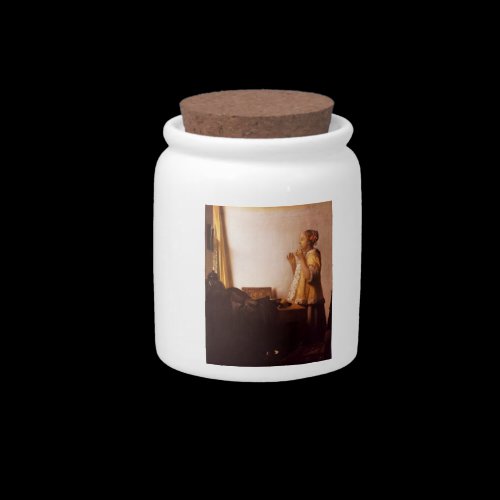 The Pearl Necklace by Johannes Vermeer Candy Jars