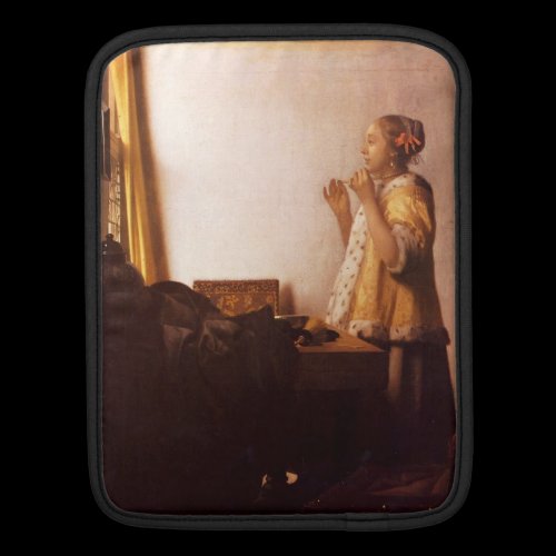 The Pearl Necklace by Johannes Vermeer Sleeves For Ipads