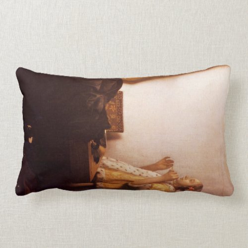 The Pearl Necklace by Johannes Vermeer Pillow