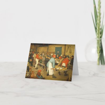 The Peasant Wedding - 1568 Greeting Cards