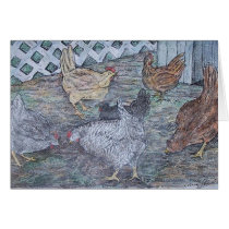 the pecking order! cards by artbynina the pecking order! cards