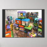 The Peek-A-Blocks posters