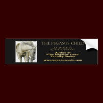 "THE PEGASUS CHILD" Bumper Sticker 2 bumper stickers