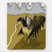 The Pegasus (Gold) Mouse Pad