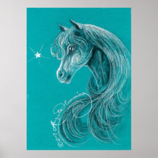 The Pensive Arabian Horse Print