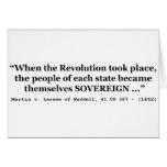 The People Are SOVEREIGN Martin v Waddell Card