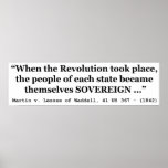 The People Are SOVEREIGN Martin v Waddell Posters