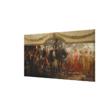 The People Render Homage to Bismarck, 1911 Stretched Canvas Print